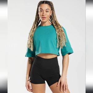 Gymshark - COTTON BOXY CROP TOP - Large
